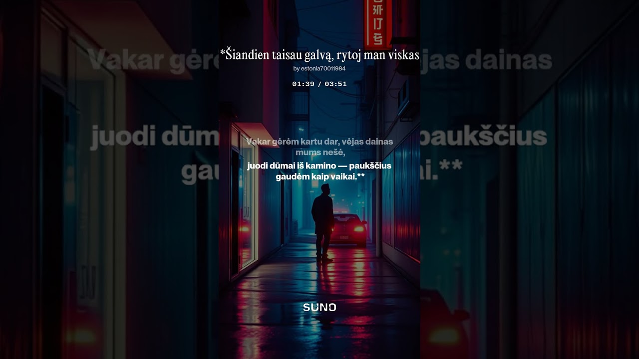 Šiandien taisau galvą,