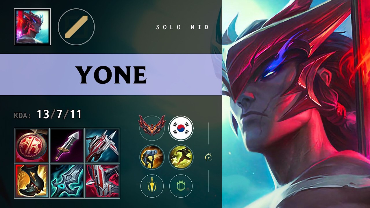 Yone Mid vs Yasuo - KR Grandmaster Patch 26.11