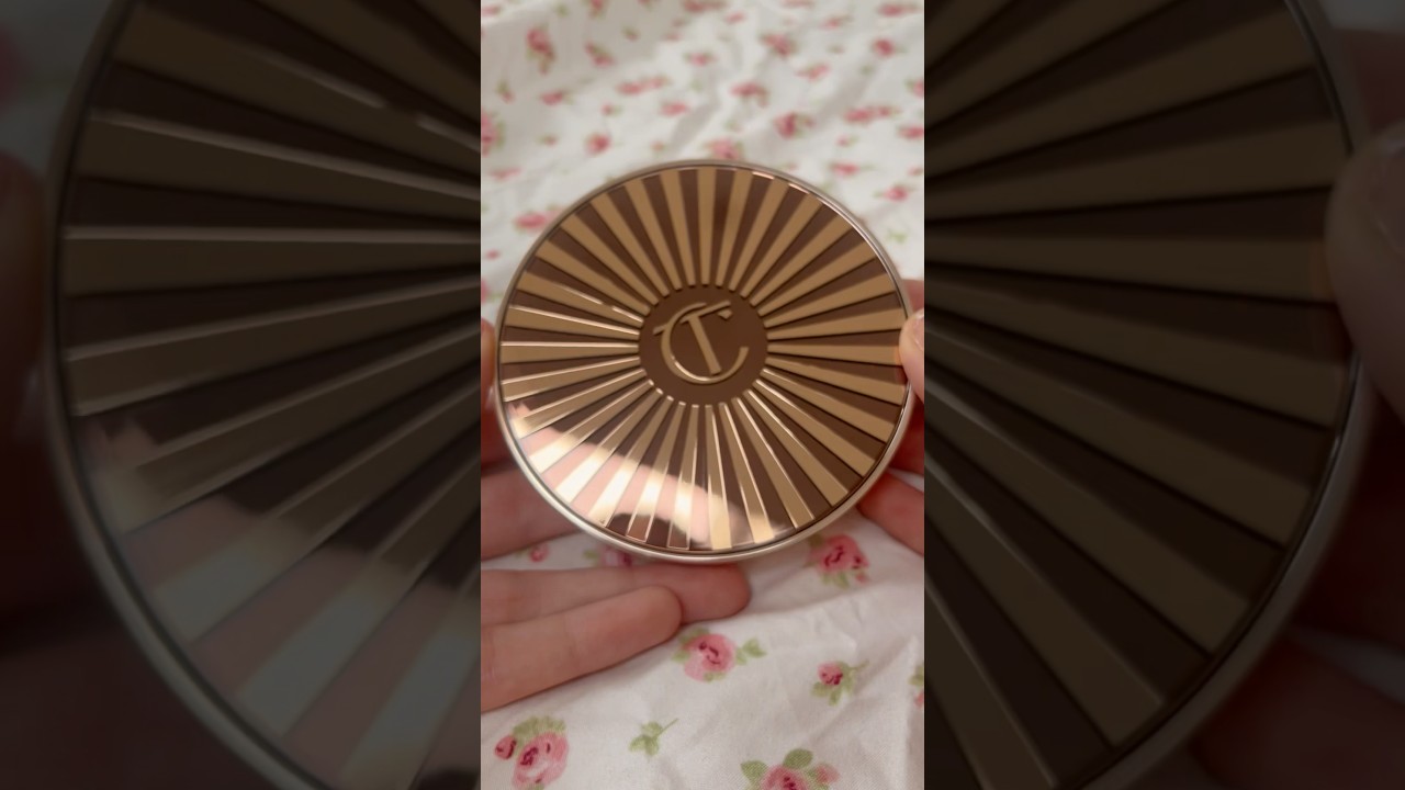 Charlotte Tilbury Beautiful Skin Sun-Kissed Glow Bronzer 🌟 #beauty #makeup #sephora #shorts #asmr