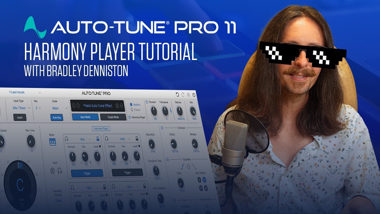 Auto-Tune Pro 11 — обучающее видео по Harmony Player с Брэдли Деннистоном