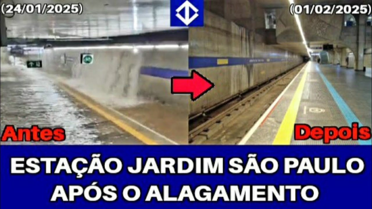 VEJA COMO FICOU A ESTAÇÃO JARDIM SÃO PAULO APÓS O ALAGAMENTO