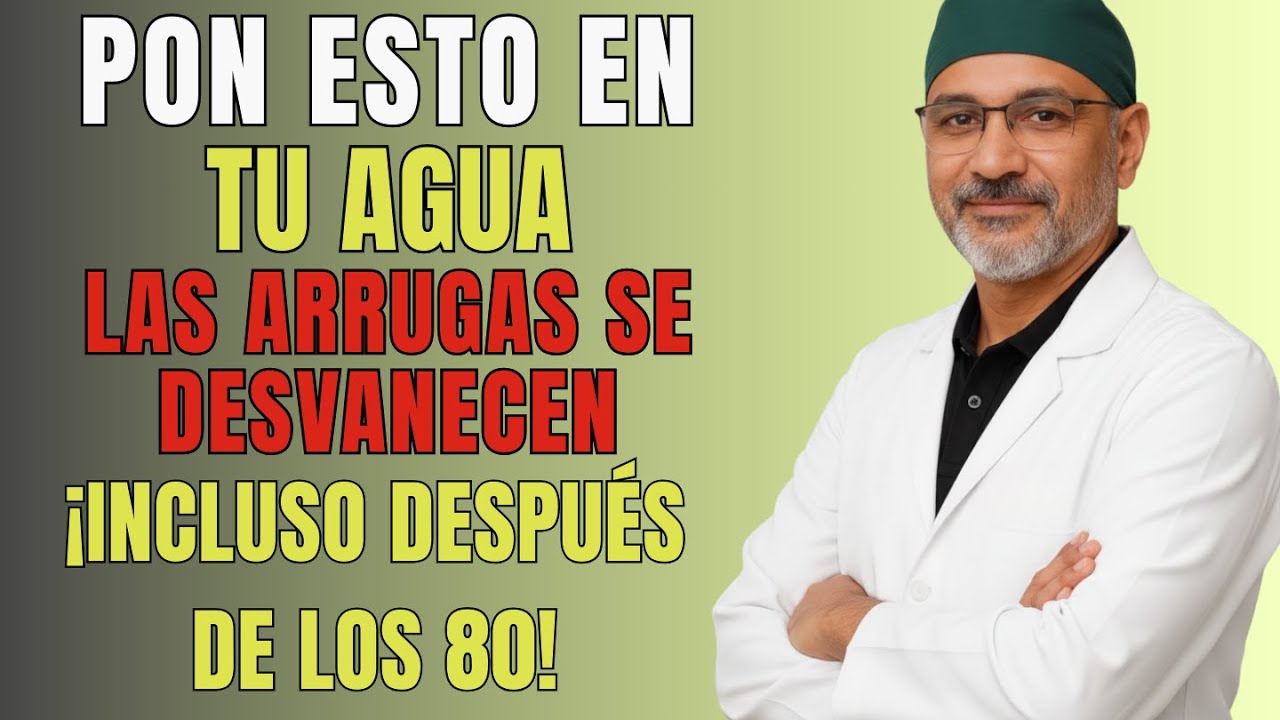 SENIORS: deja de beber agua sola, añade esto para más colágeno y piel firme