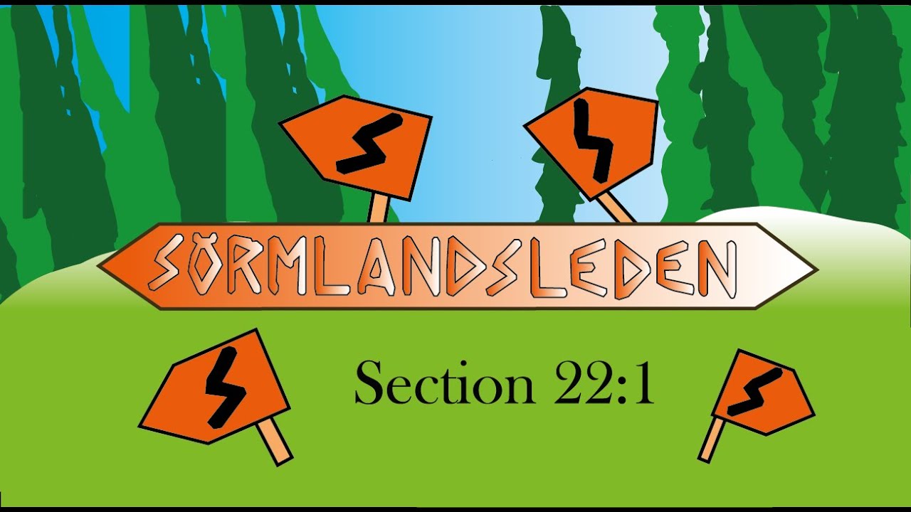 Sörmlandsleden section 22:1. From Hälleforsnäs trainstation to Edströmsvallen and the loop trail.