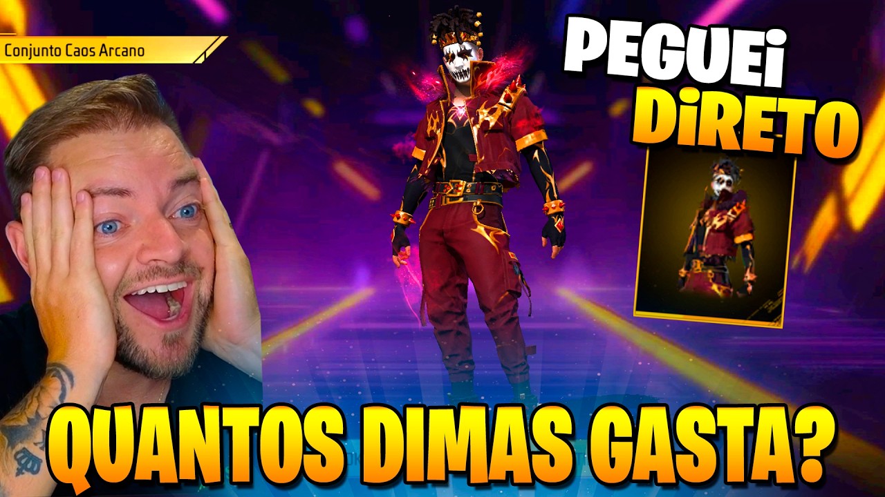 DESCOBRI COMO PEGAR O CAOS ARCANO! NOVO TOKEN ROYALE FREE FIRE, EVENTOS FF, NOVIDADES FREE FIRE