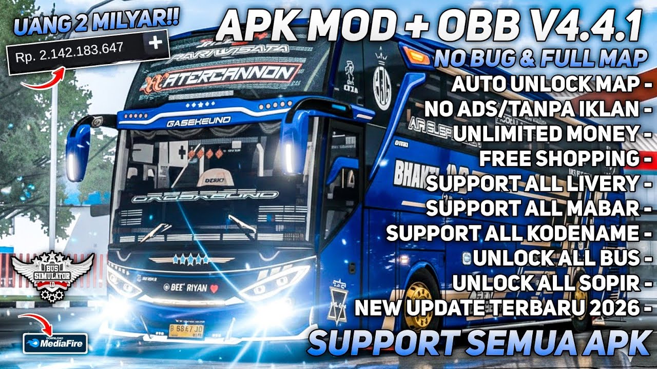 ОБНОВЛЕНИЕ BUSSID 4.4.1!! APK + OBB BUSSID V4.4.1 НЕОГРАНИЧЕННЫЕ ДЕНЬГИ НОВЕЙШАЯ ВЕРСИЯ 2026 | ВС...