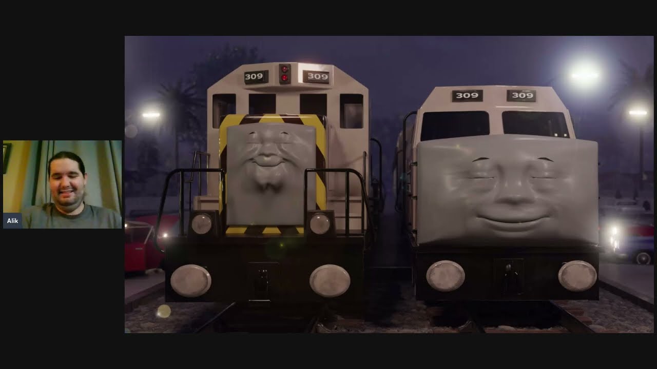 CJ and the Heavyset Fellow Ride Again!! | GTA but with Talking Trains #2 (Reaction)