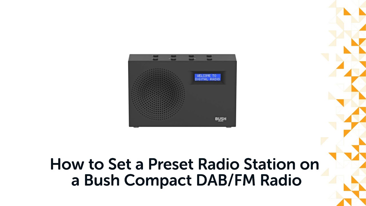 How to Set a Preset Radio Station a Bush Compact DAB/FM Radio