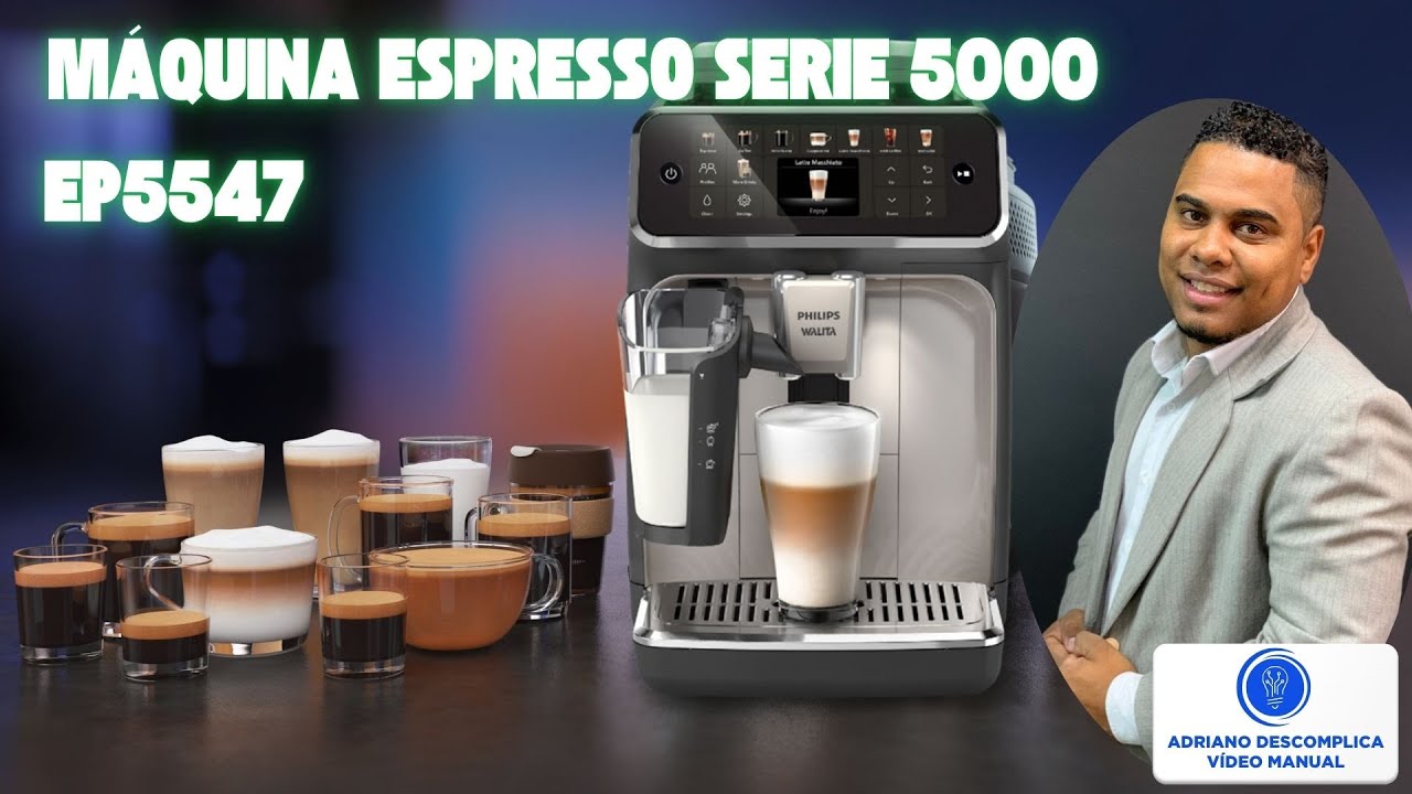 Saiba tudo sobre a Máquina de Café Philips Walita EP5547 ☕ | Faz Espresso, Cappuccino, Latte e Mais!