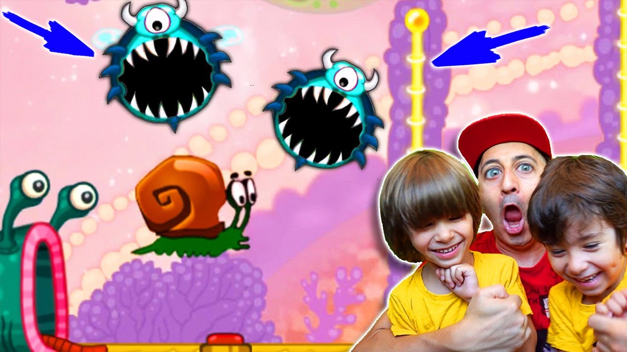Los ALIENS se quieren COMER al caracol BOB!!  😱 Snail Bob con Dani y Evan