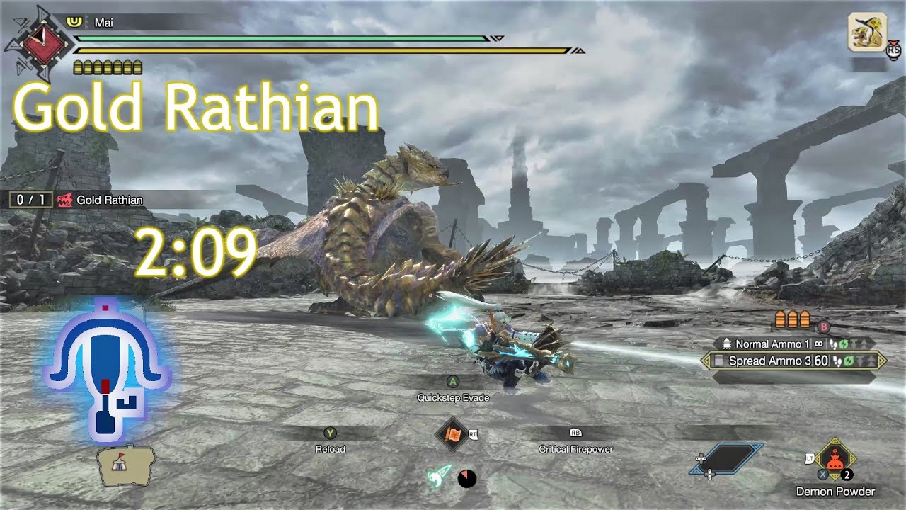 【MHR Sunbreak】PC 6☆ Gold Rathianリオレイア希少種 TA Rules + Augs ¤2:09¤