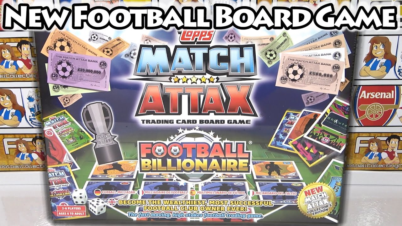 *NEW* MATCH ATTAX Football Billionaire Board Game Opening & Gameplay | Exclusive Cards | EPIC PULL
