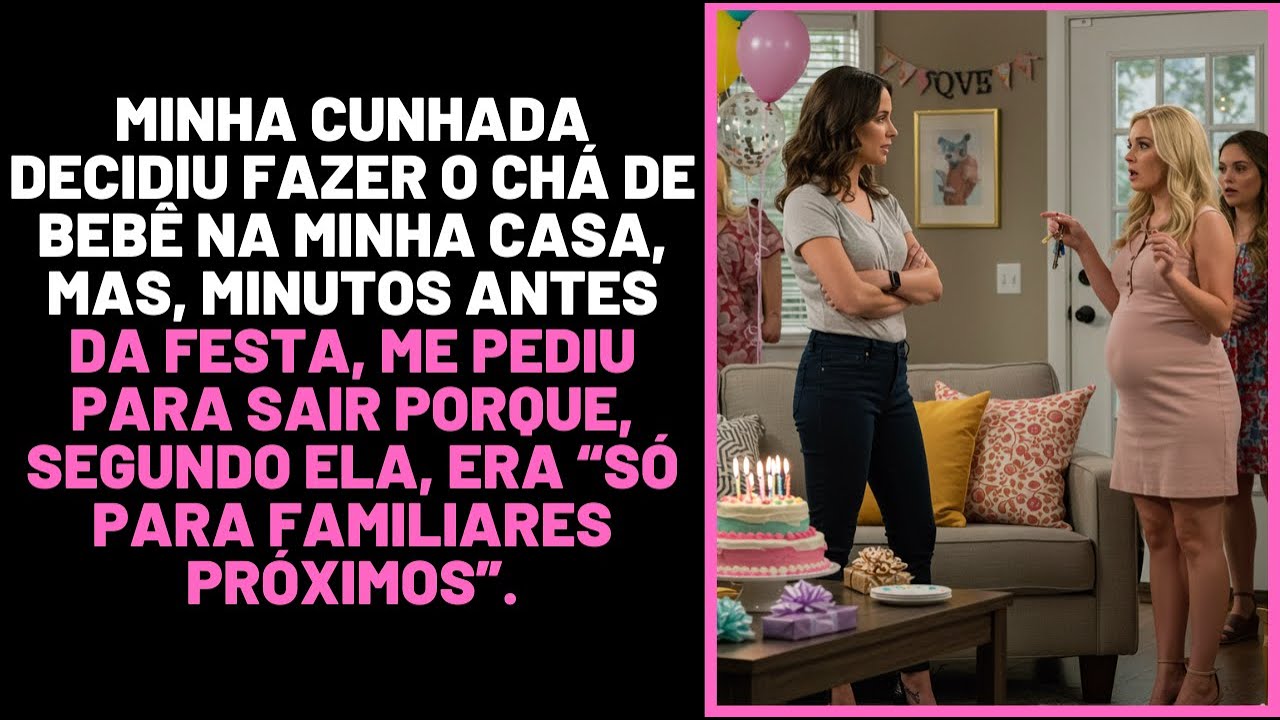 Minha cunhada quis usar minha casa pro chá de bebê, mas me expulsou antes da festa...