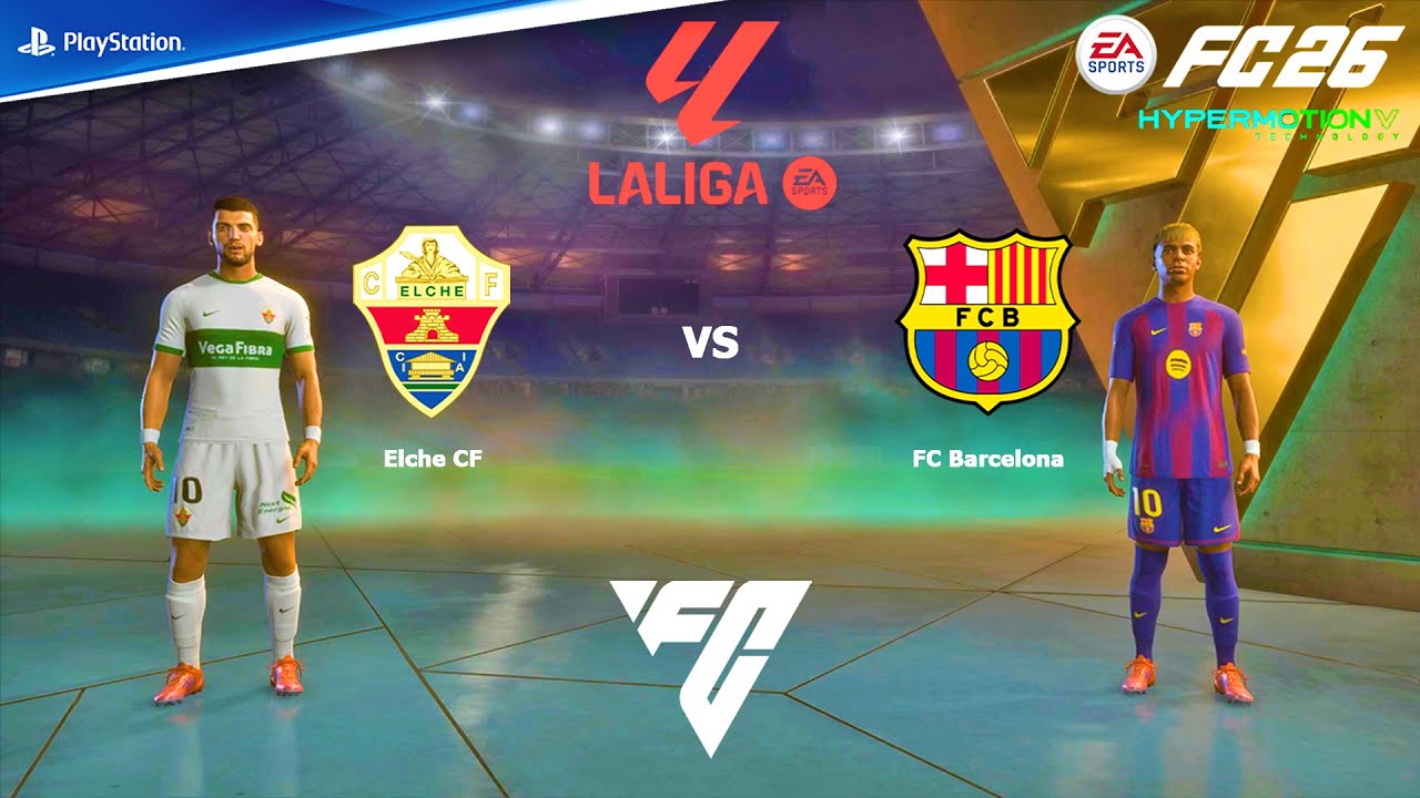 FC 26 PS4 - Эльче против ФК Барселона | EA SPORTS League 25/26