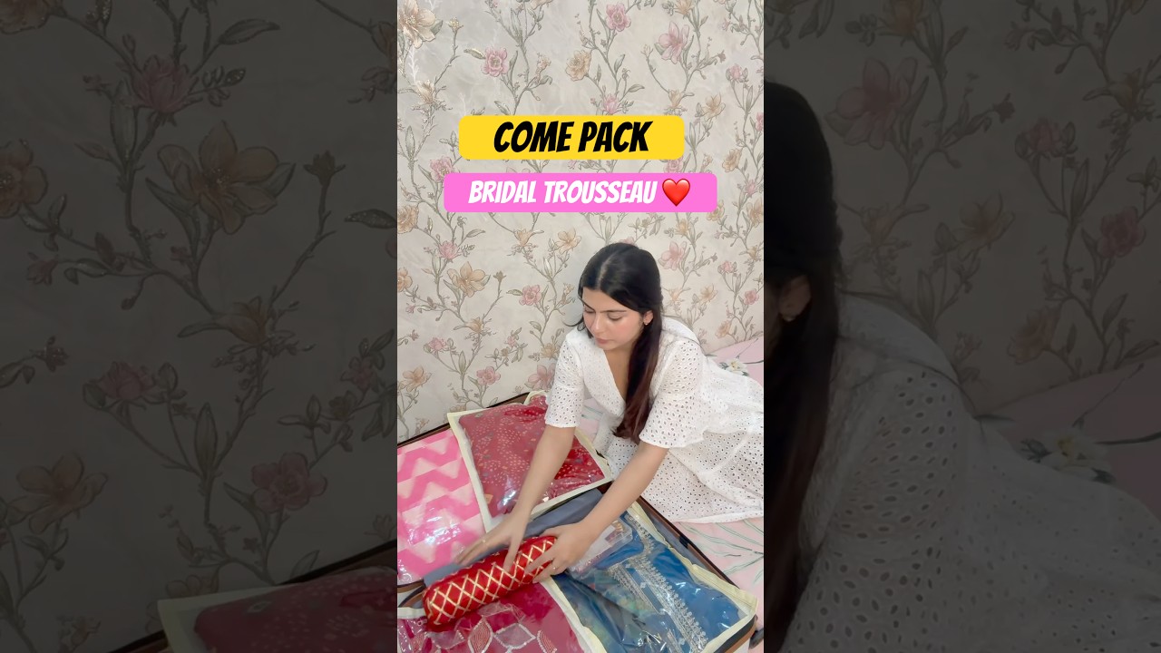 Mini Vlog : Making A Bridal Trousseau❤️🥹Emotional Surprise #youtubeshorts #shorts #minivlog #bride
