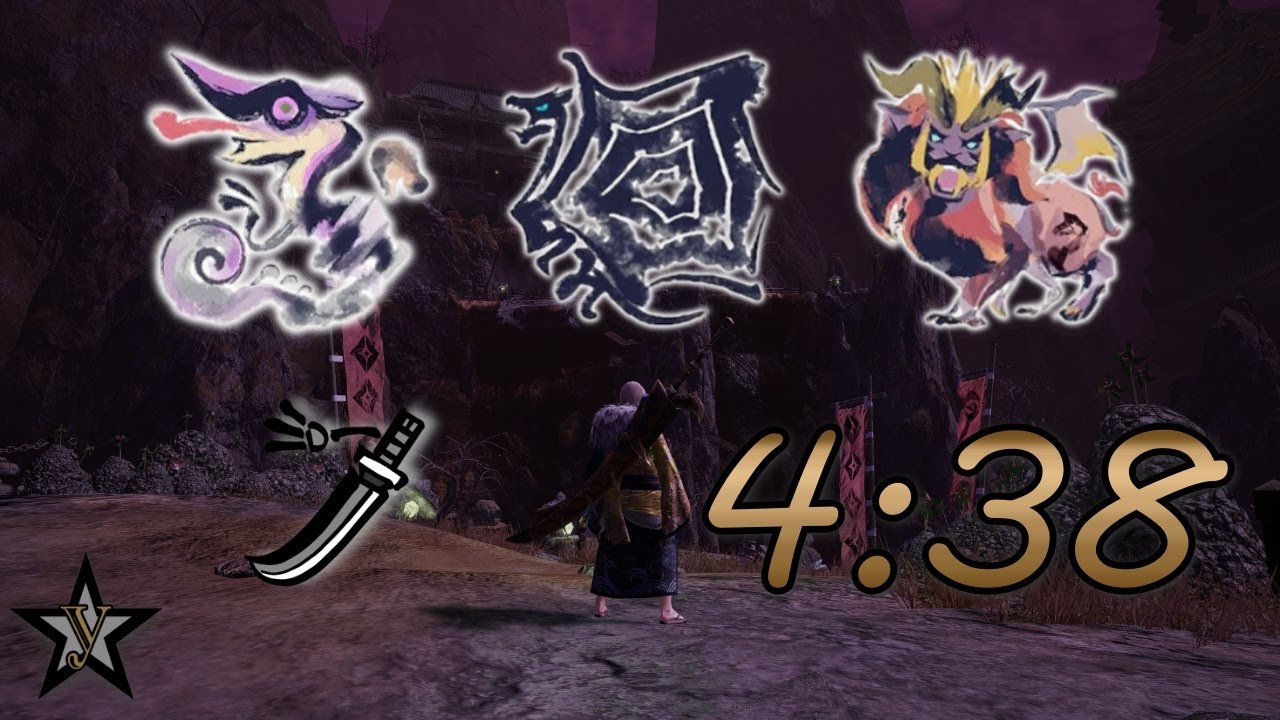 【MHRise PC】称号・ツワモノの心 4:38 太刀 猫火事場 龍気 Heart of Might LS Chameleos KushalaDaora Teostra