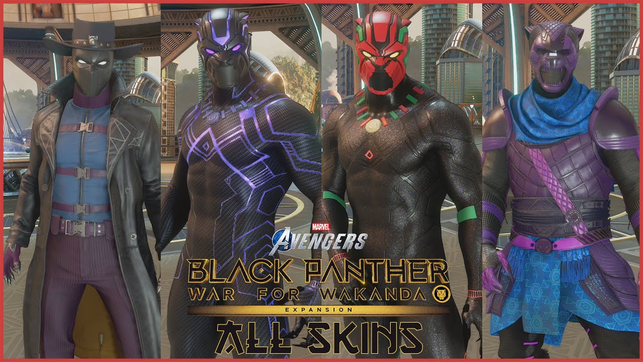 All Black Panther Skins In Marvel's Avengers (War For Wakanda)