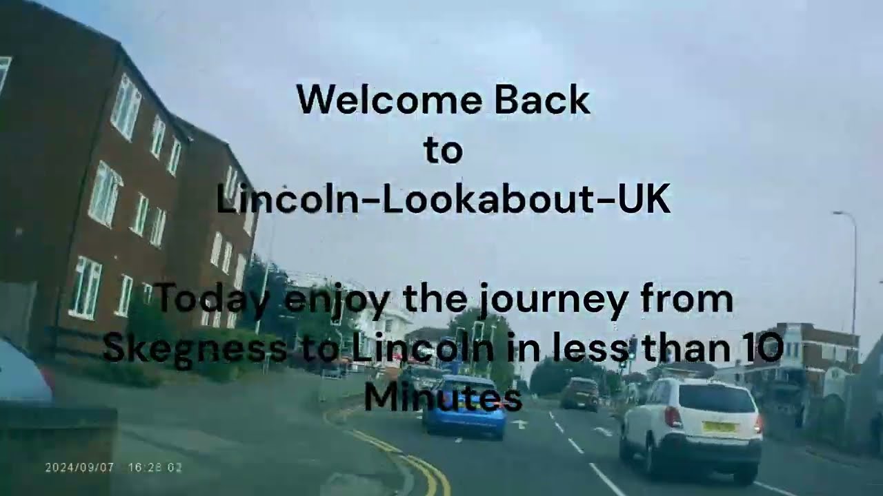 A Scenic Drive from Skegness to Lincoln - Via the A158 Adventure! - In under 10 minutes. Enjoy. xXx