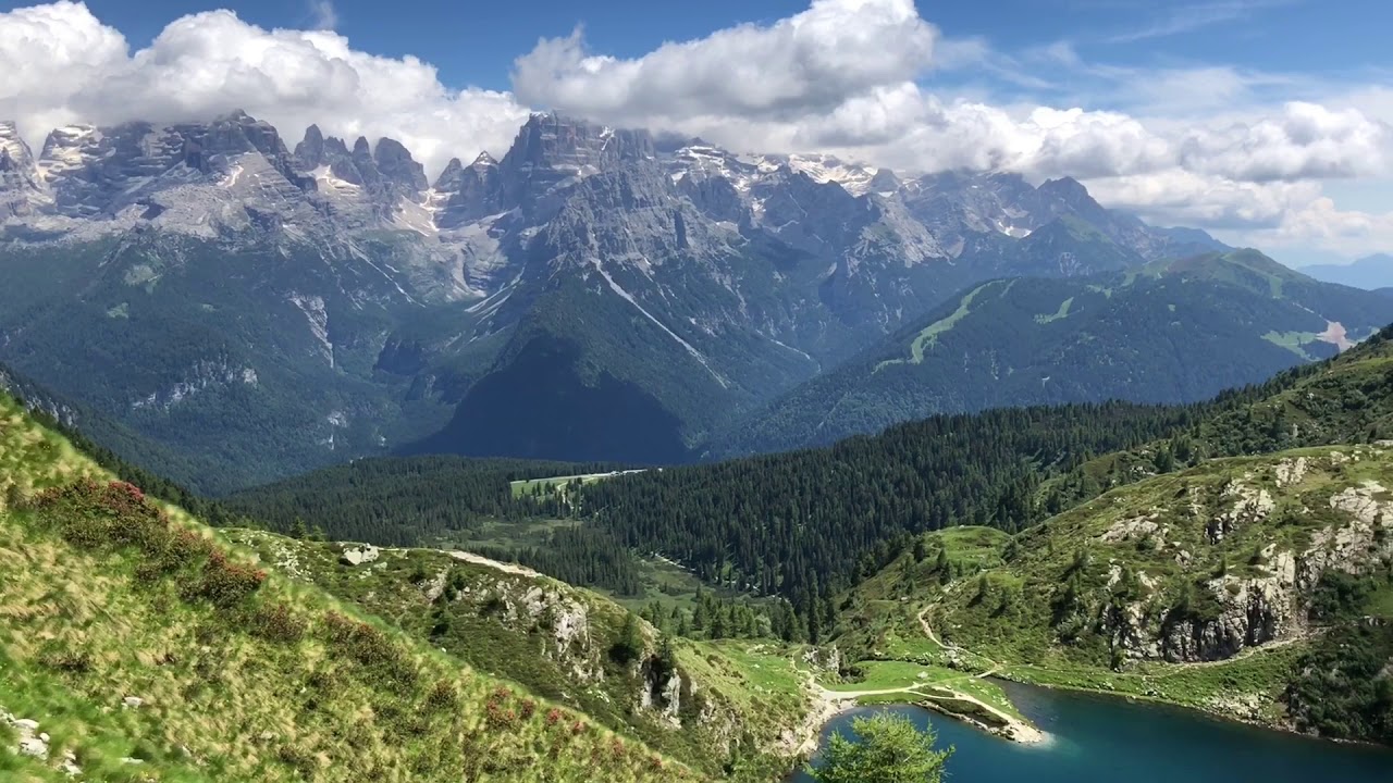 Mountain hiking trip in the Brenta Dolomites of Italy