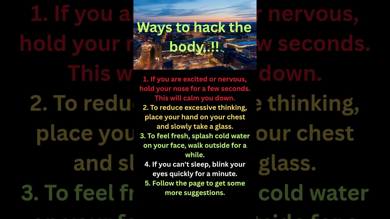 Add a Ways to hack the body  !!