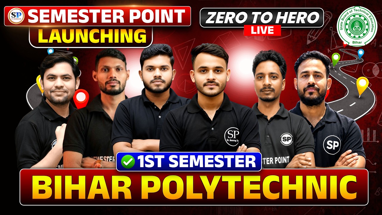 🚀 BIHAR POLYTECHNIC 1ST SEMESTER ALL BRANCH || SBTE NEW SYLLABUS 2026-27 🎯|| NEW BATCH LAUNCHING🔥