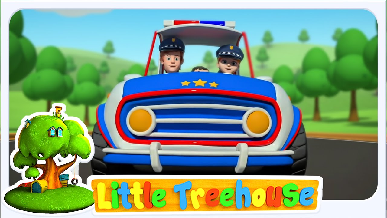 Las ruedas del coche de policía y más rimas de aprendizaje para niños