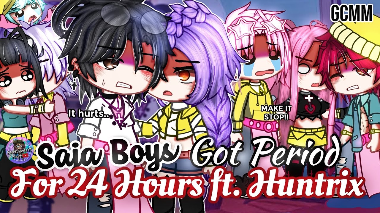 SAJA Boys Got Period For 24 Hours ft. HUNTRIX | KPOP Demon Hunters | GLMM/GCMM Gacha Club Mini Movie