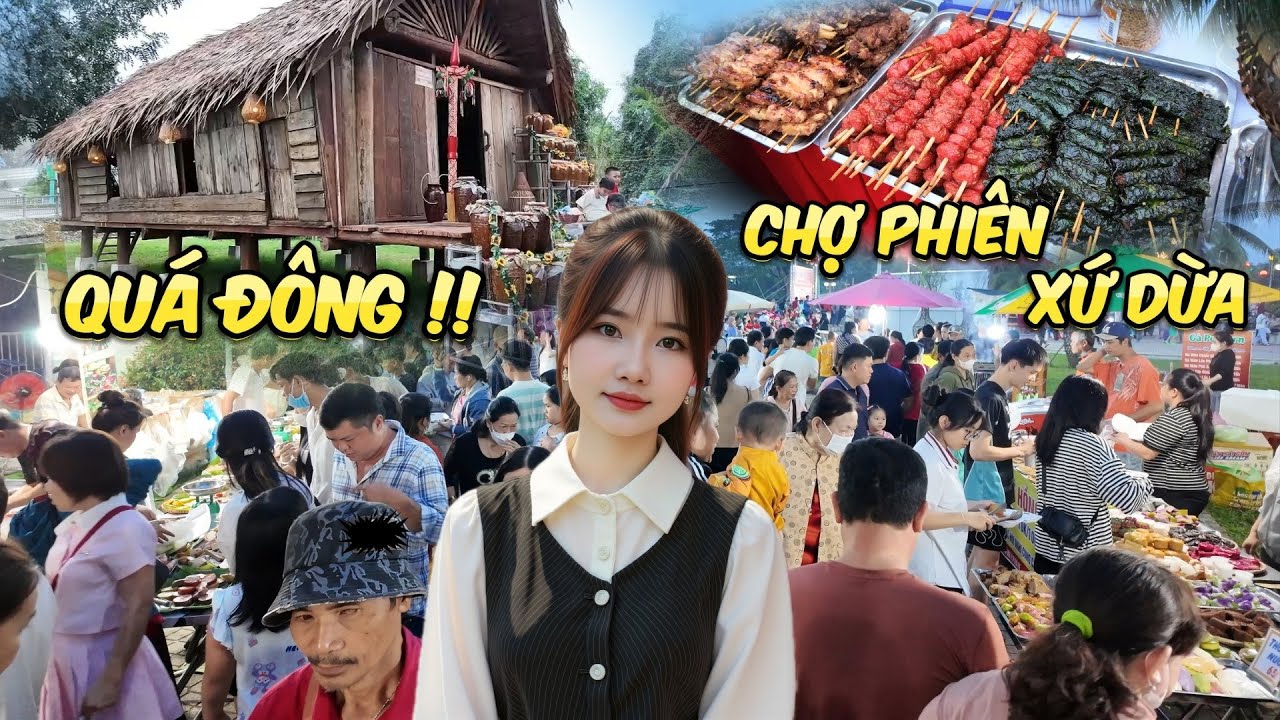 Hàng Ngàn Bà Con Đổ Về Chợ Phiên Xứ Dừa Lần Đầu Tiên: Đậm Đà Tình Quê