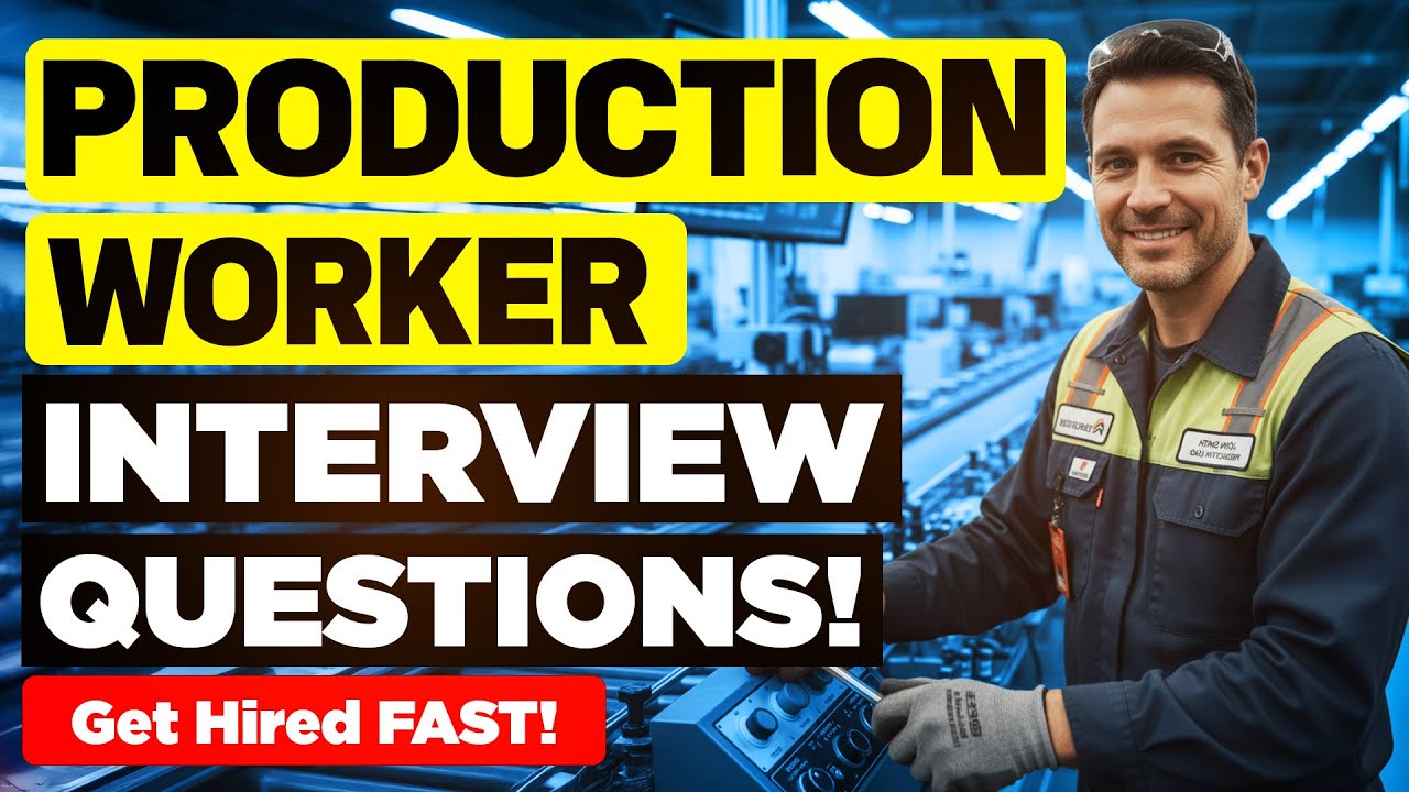 PRODUCTION WORKER INTERVIEW Questions and Answers (How to Pass YOUR Production Worker Job Interview)