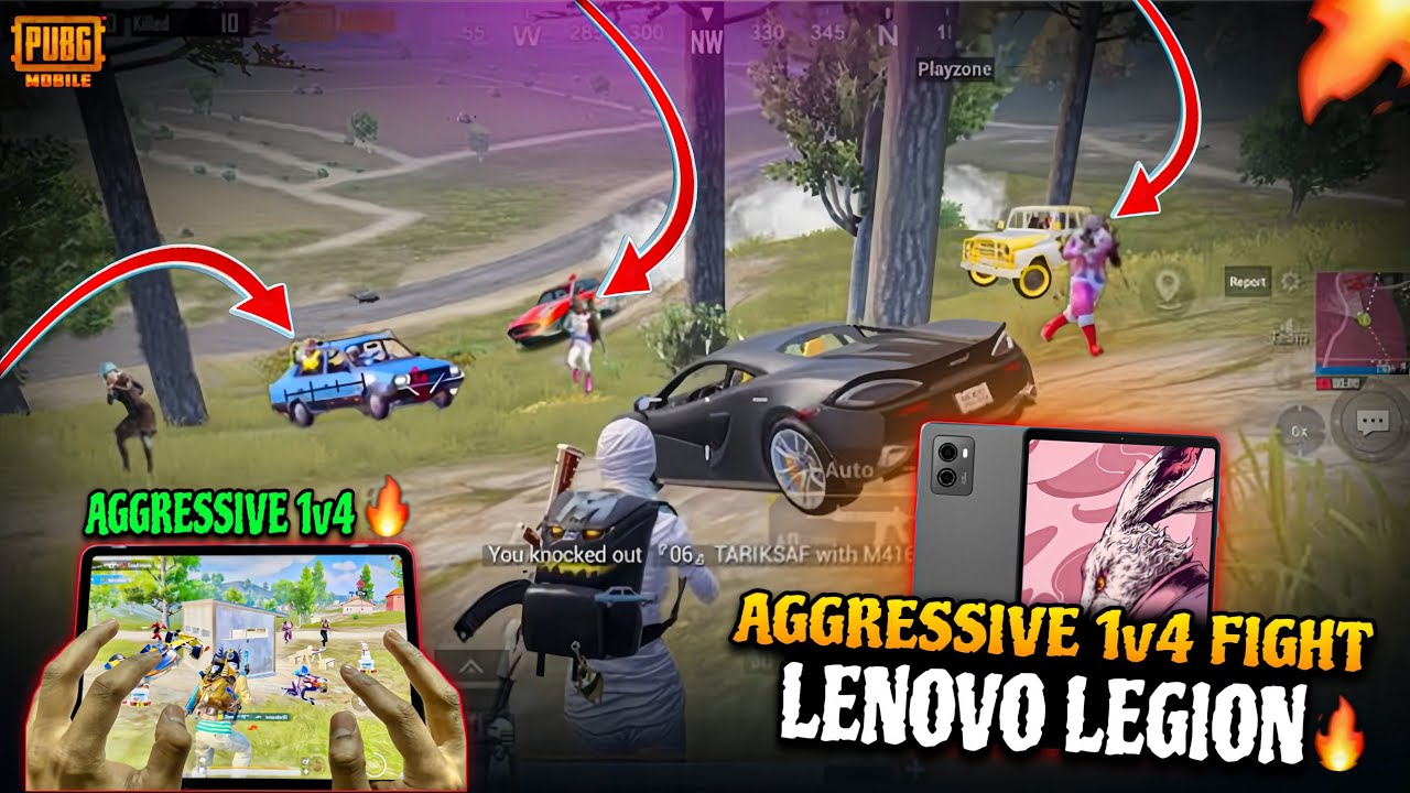 AGGRESSIVE 1v4 FIGHT 🔥 LENOVO LEGION 120 FPS 🔱 PUBG TEST /2026/