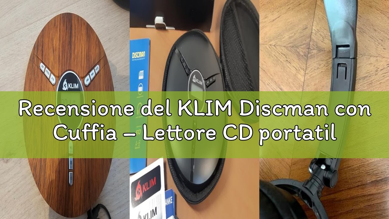 Recensione del KLIM Discman con Cuffia – Lettore CD portatile con cuffie - con batteria interna rica