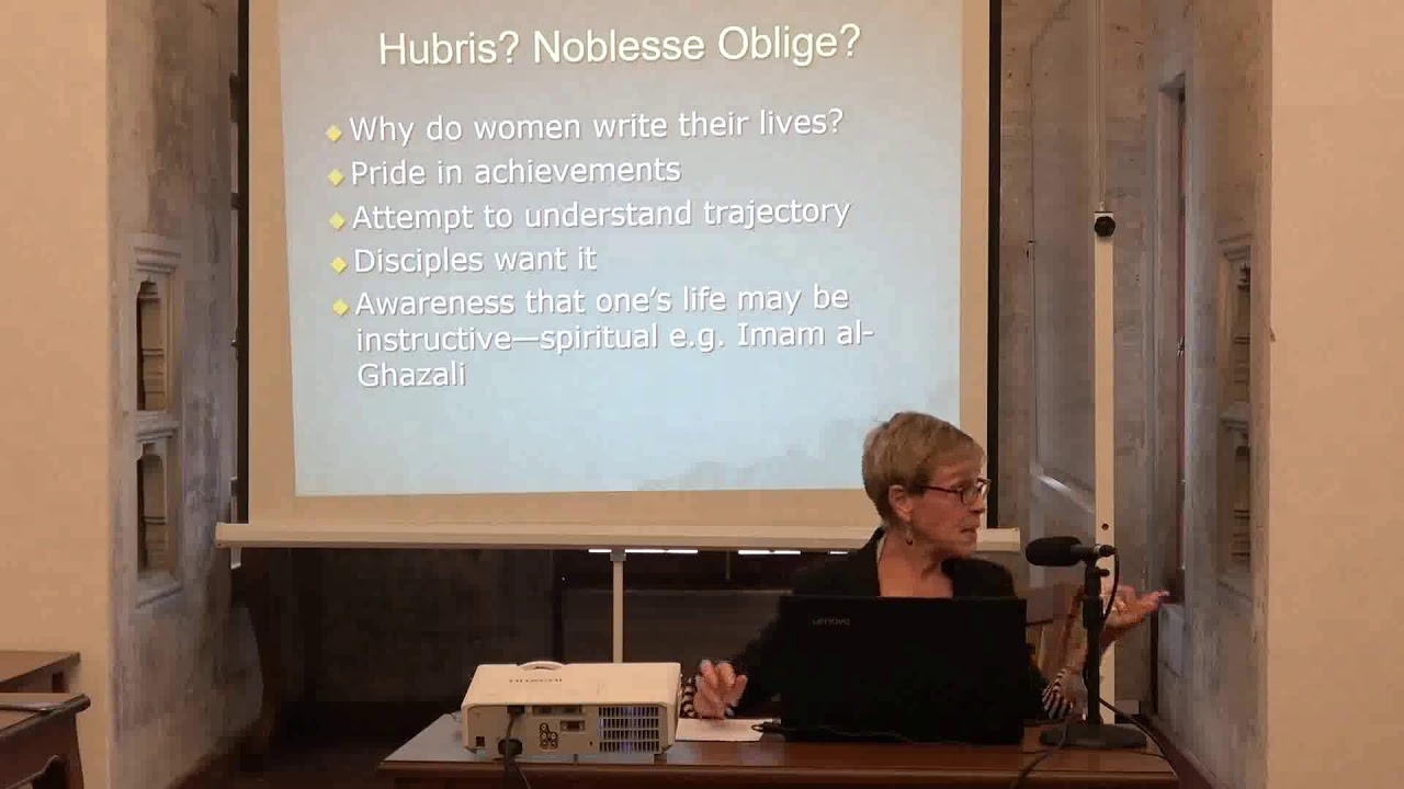 2018-2019 ACI Conference Series 1- miriam cooke / - Muslim Women's Autobiographies