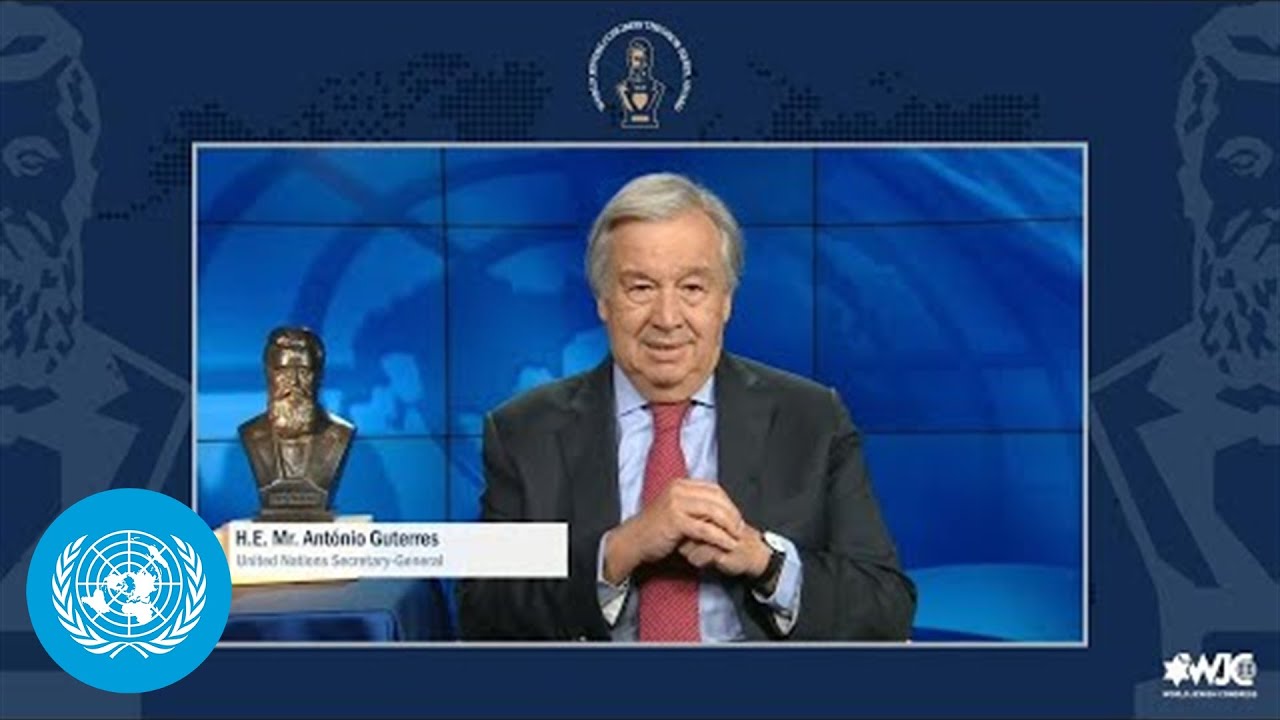 UN Chief receives the Theodor Herzl Award from the World Jewish Congress