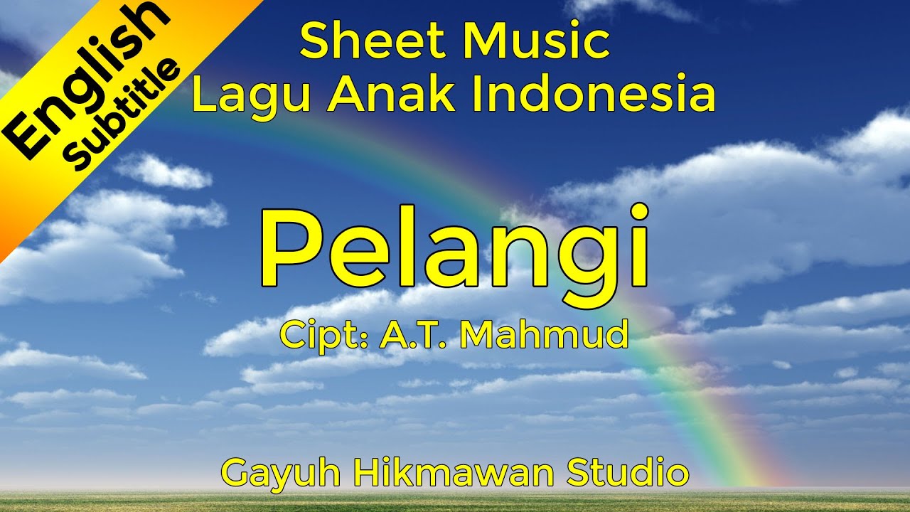 Pelangi - 4 Latihan & 4 Variasi - Not Balok Piano Lagu Anak Indonesia - Partitur/Sheet Music