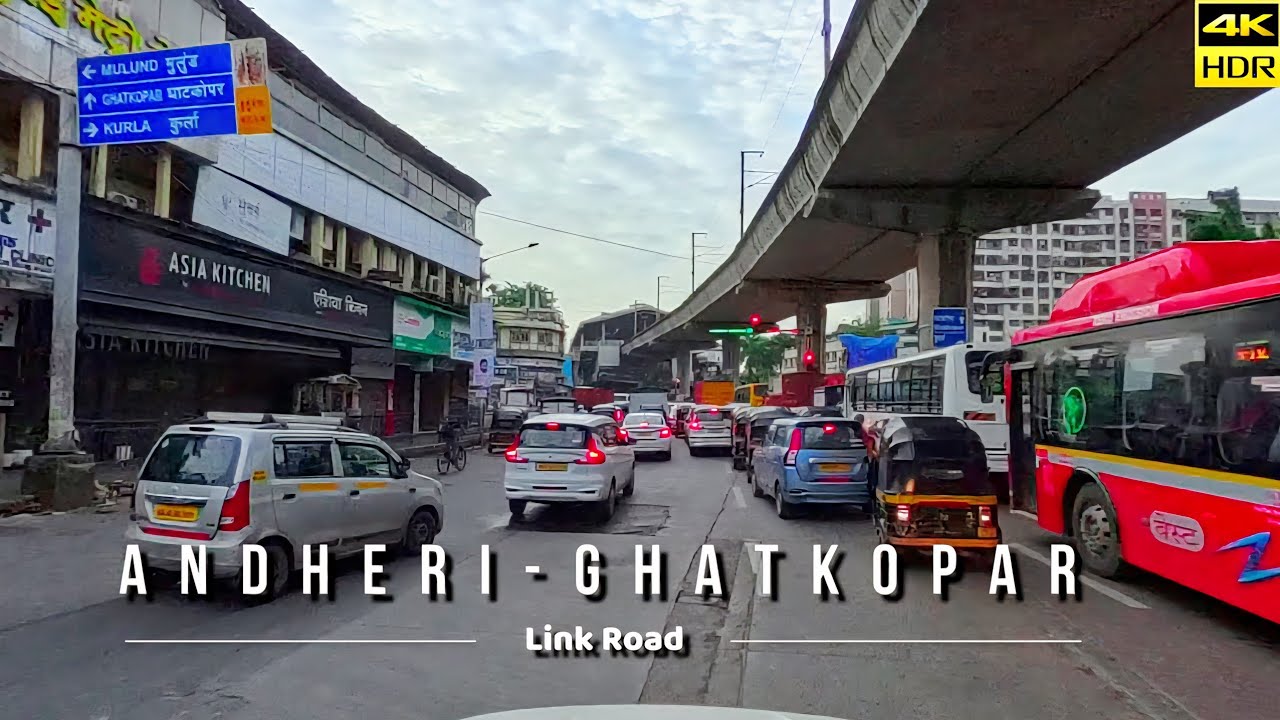 Andheri–Ghatkopar Link Road Drive | Mumbai City Traffic Flow | 4K HDR