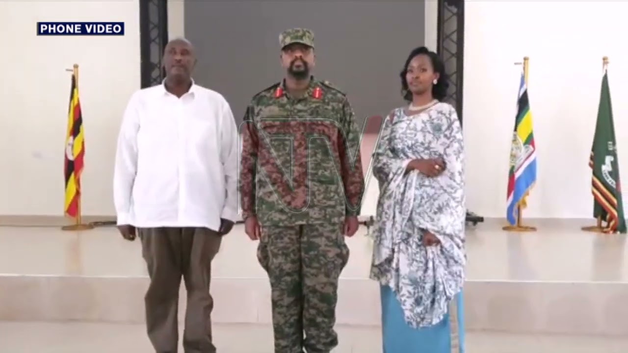Muhoozi, Muhanga receive their pips at Bombo barracks ceremony