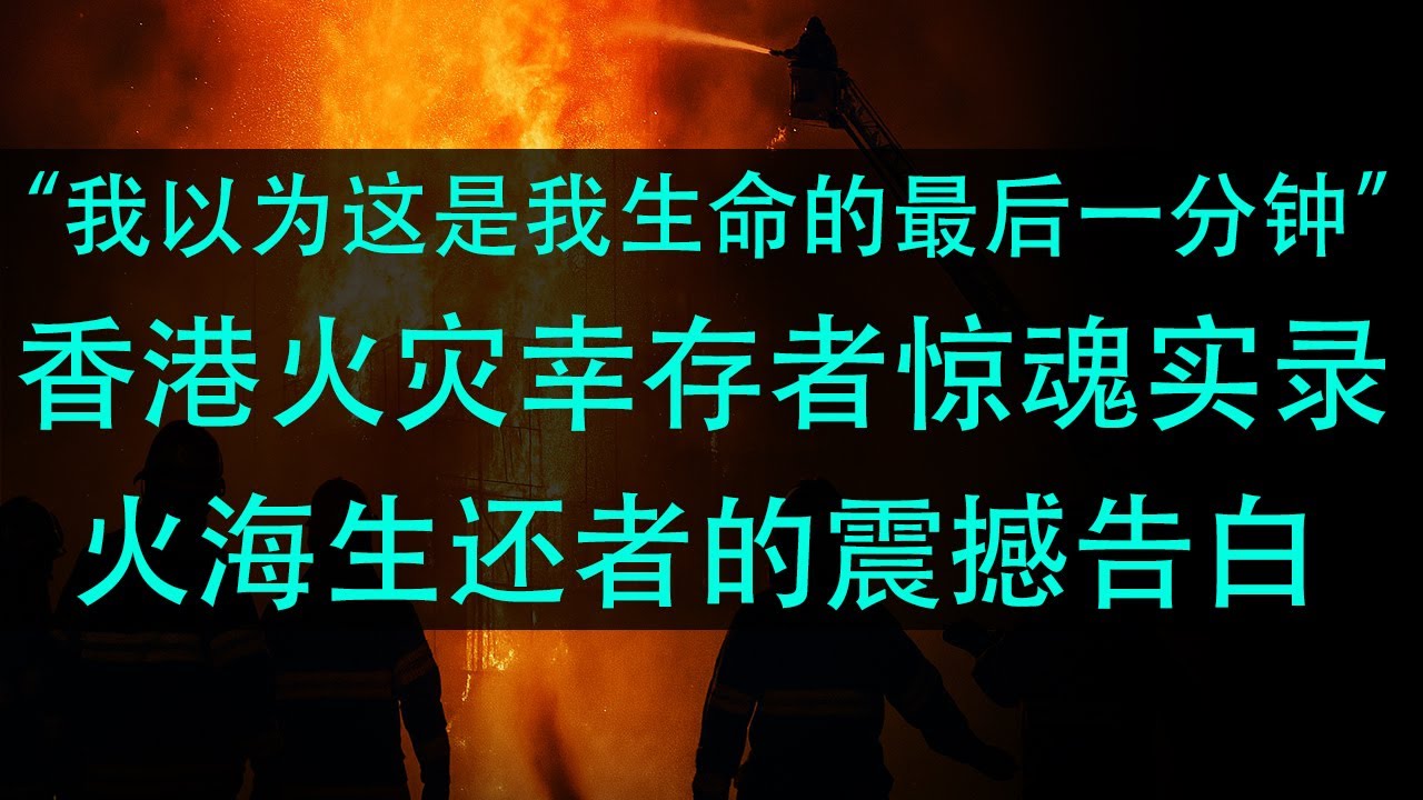 “我以为这是我生命的最后一分钟”：香港火灾幸存者惊魂实录 | 香港大火现场的绝望与生离死别 | 火海生还者的震撼告白