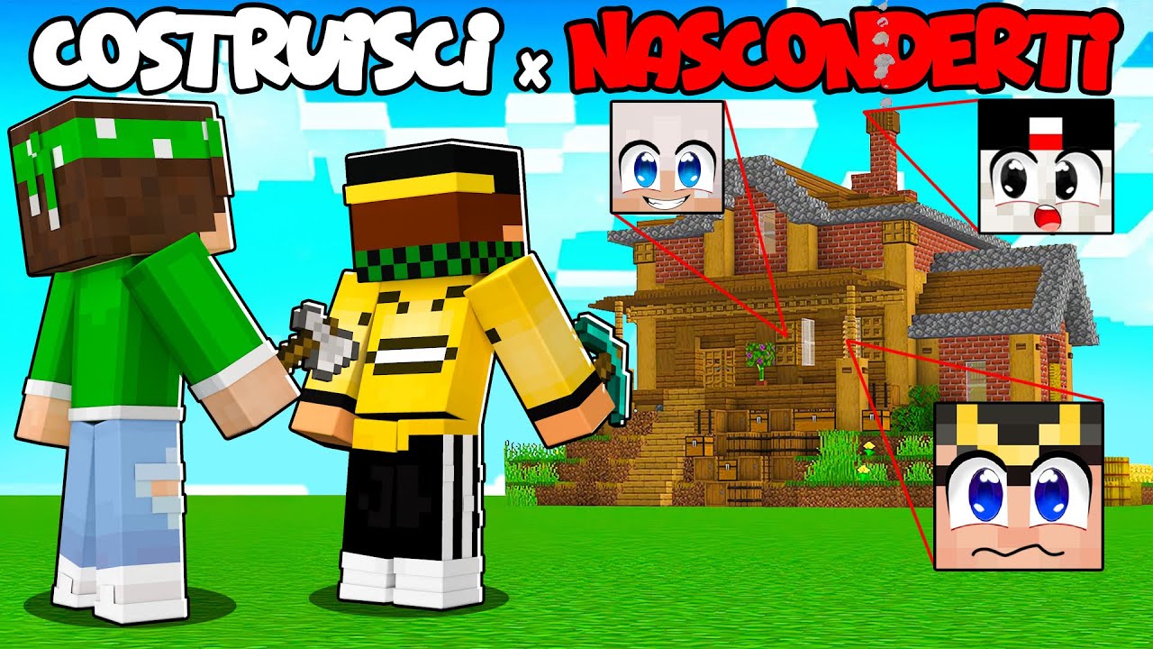 COSTRUISCI PER NASCONDERTI SU MINECRAFT [Nascondino]