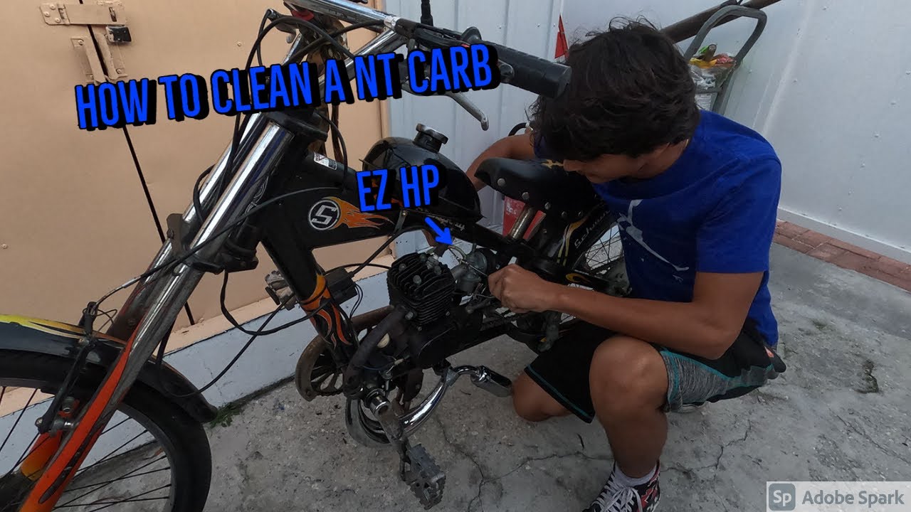 How to clean a NT carburetor + easy HP to your 80cc bike!! | tutorial and test ride!