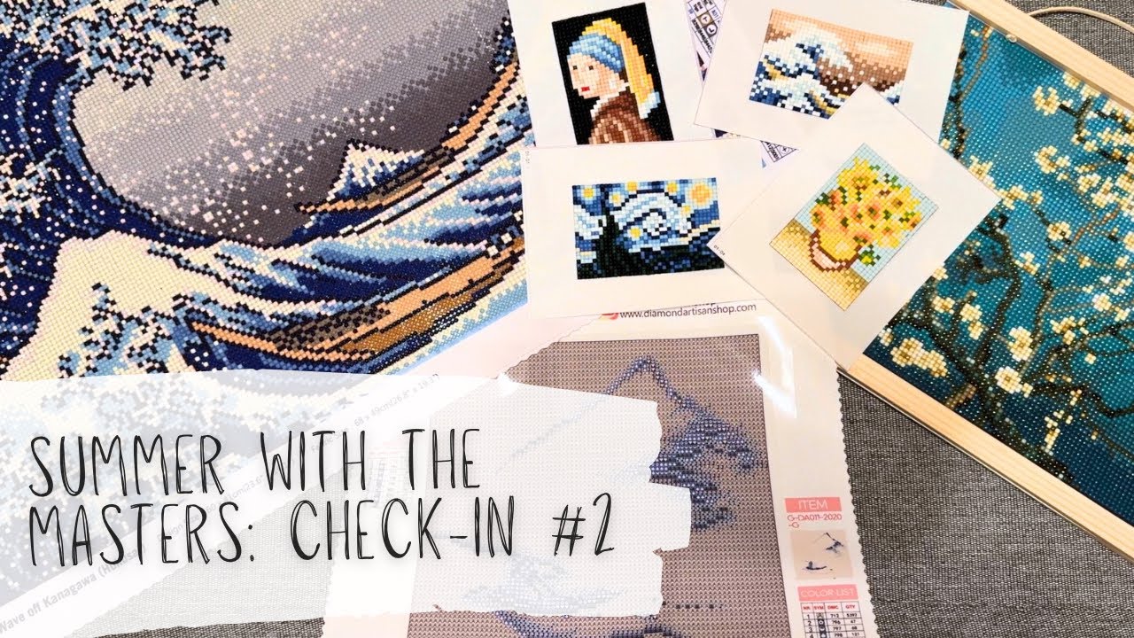 Summer With the Masters Check-in #2: Featuring Mini Diamond Painting Kits!