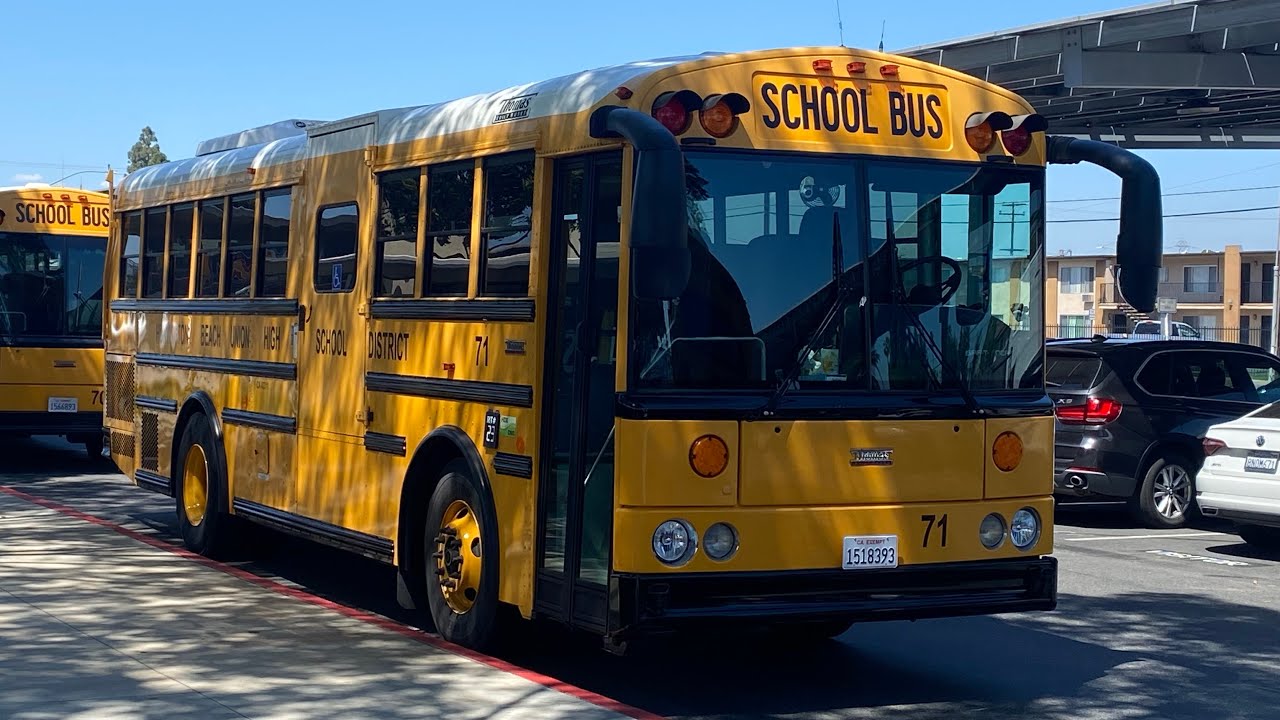 Bus 71, leaving from the houses.