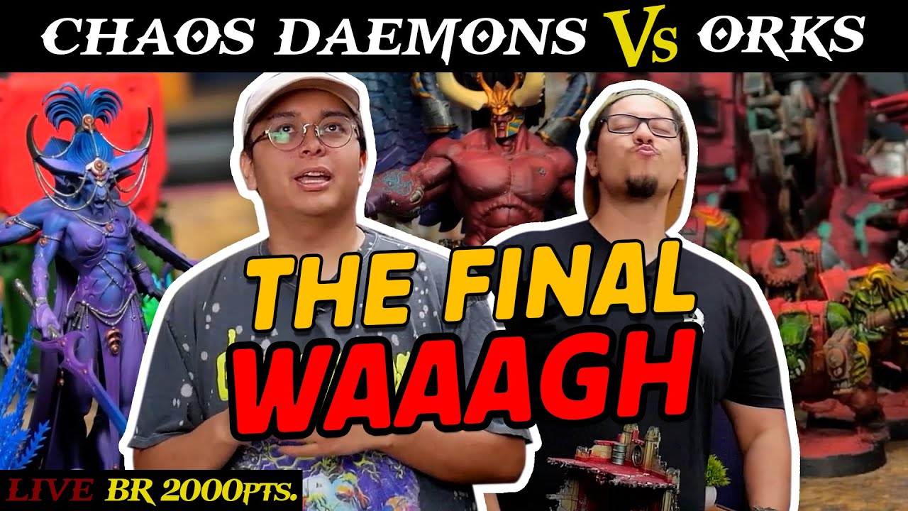Chaos Daemons (Matt) vs. Orks (Mark) 2,000pts. LIVE Battle Report | Warhammer 40k 9th Edition