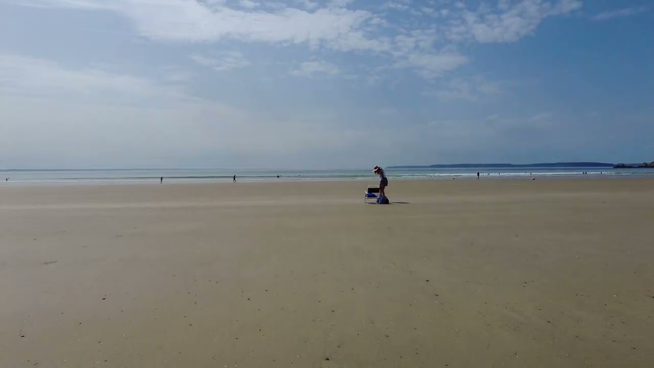 4K A Walk Along Plage de Pentrez 29550 Saint Nic, Finist&egrave;re, Brittany, France 6th September 2023