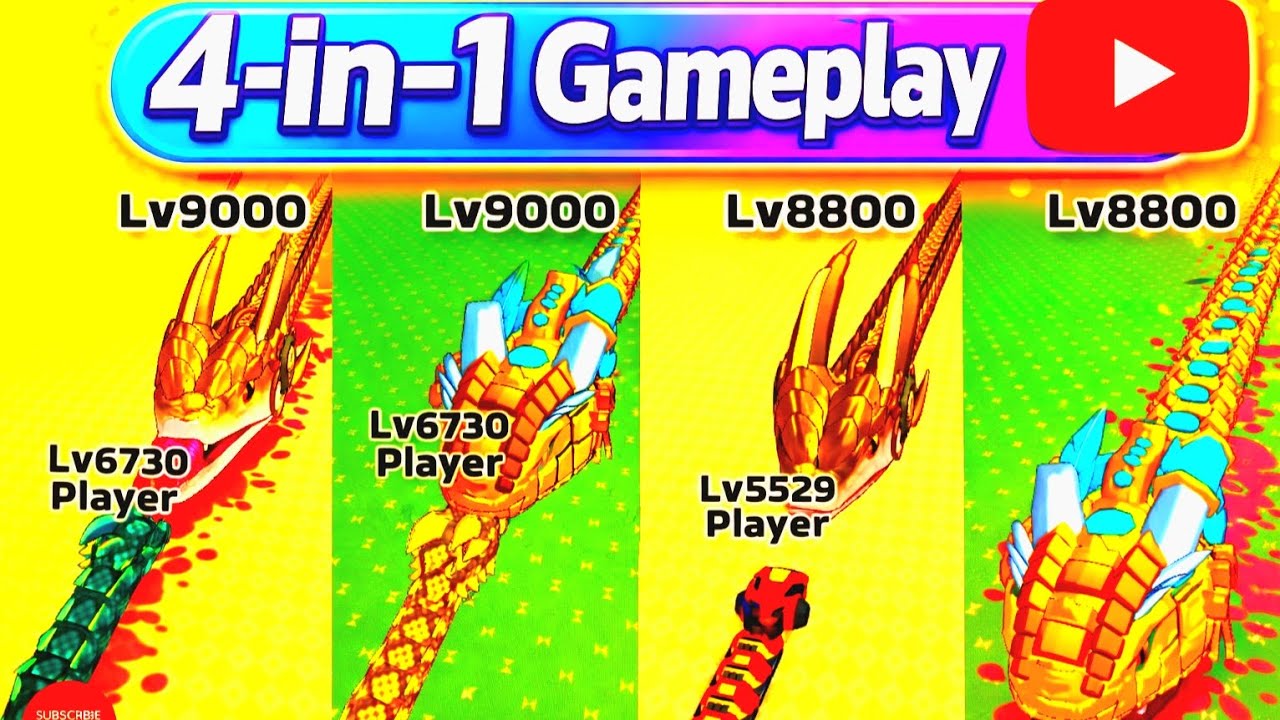 Snake 4 in 1 Epic Gameplay | Multiple Levels, Big Snakes & Power Battles 🐍🔥