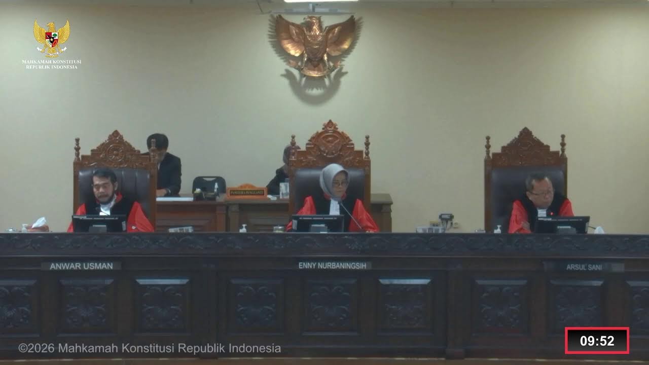 Sidang Perkara Nomor 60/PUU-XXIV/2026. Jum'at, 13 Februari 2026.