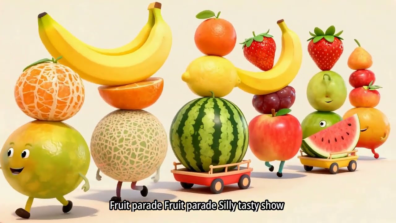 Kids' songs|kids learning. Sing withFruit Parade #kidslearning #childrenssongs #nurseryrhymes