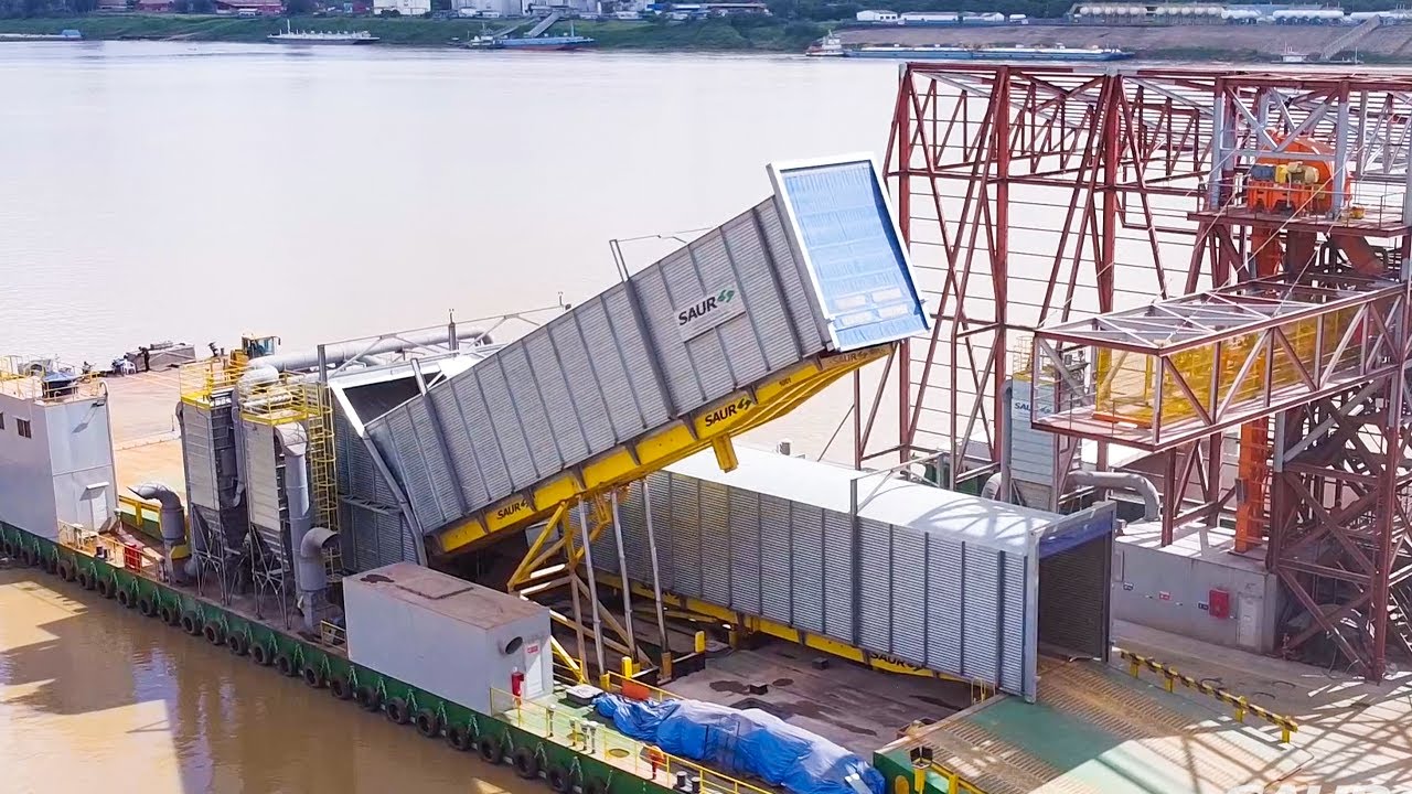 Cabine Externa de Captação de Pó | SAUR -  Estação de Transbordo Flutuante