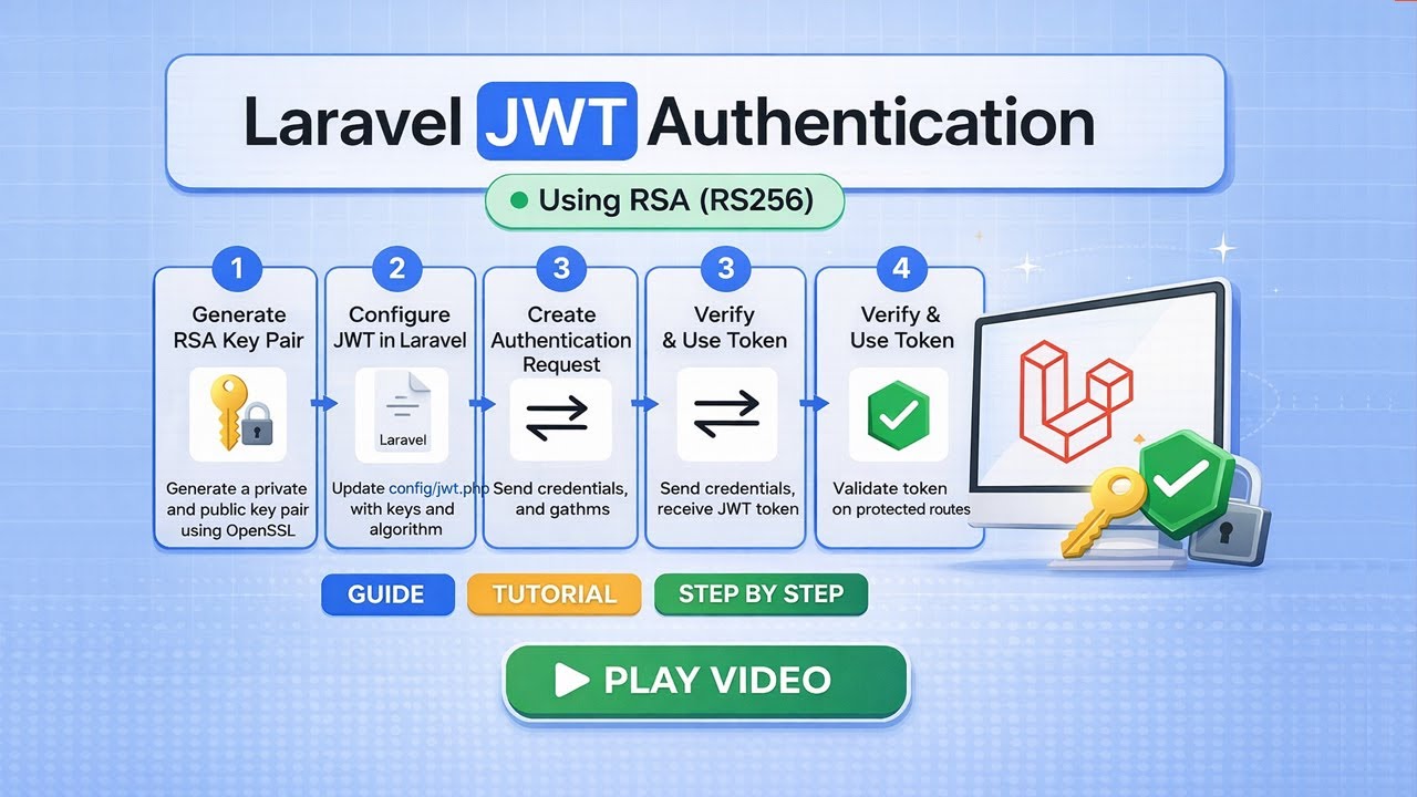Полная аутентификация Laravel JWT с шифрованием RSA &mdash; пошаговое руководство по настройке.