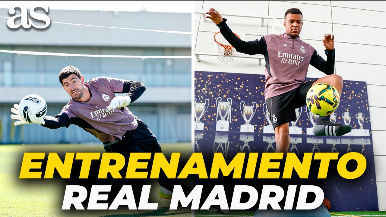 ENTRENAMIENTO completo REAL MADRID: Los de ARBELOA ya preparan EL CL&Aacute;SICO