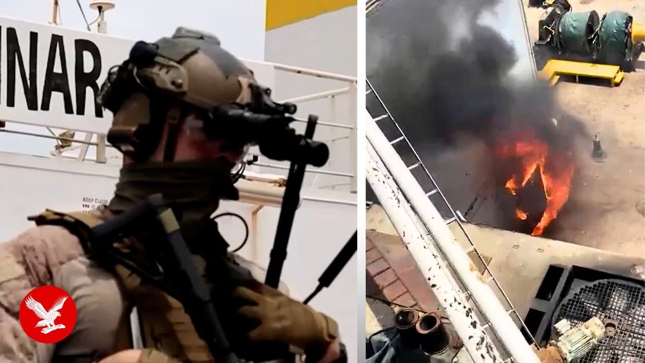 US forces board tanker amid escalating Iran blockade