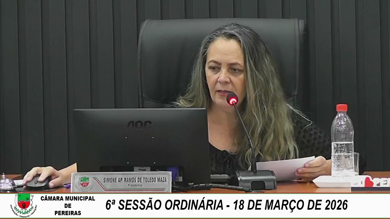 6ª SESSÃO ORDINÁRIA   18 DE MARÇO DE 2026